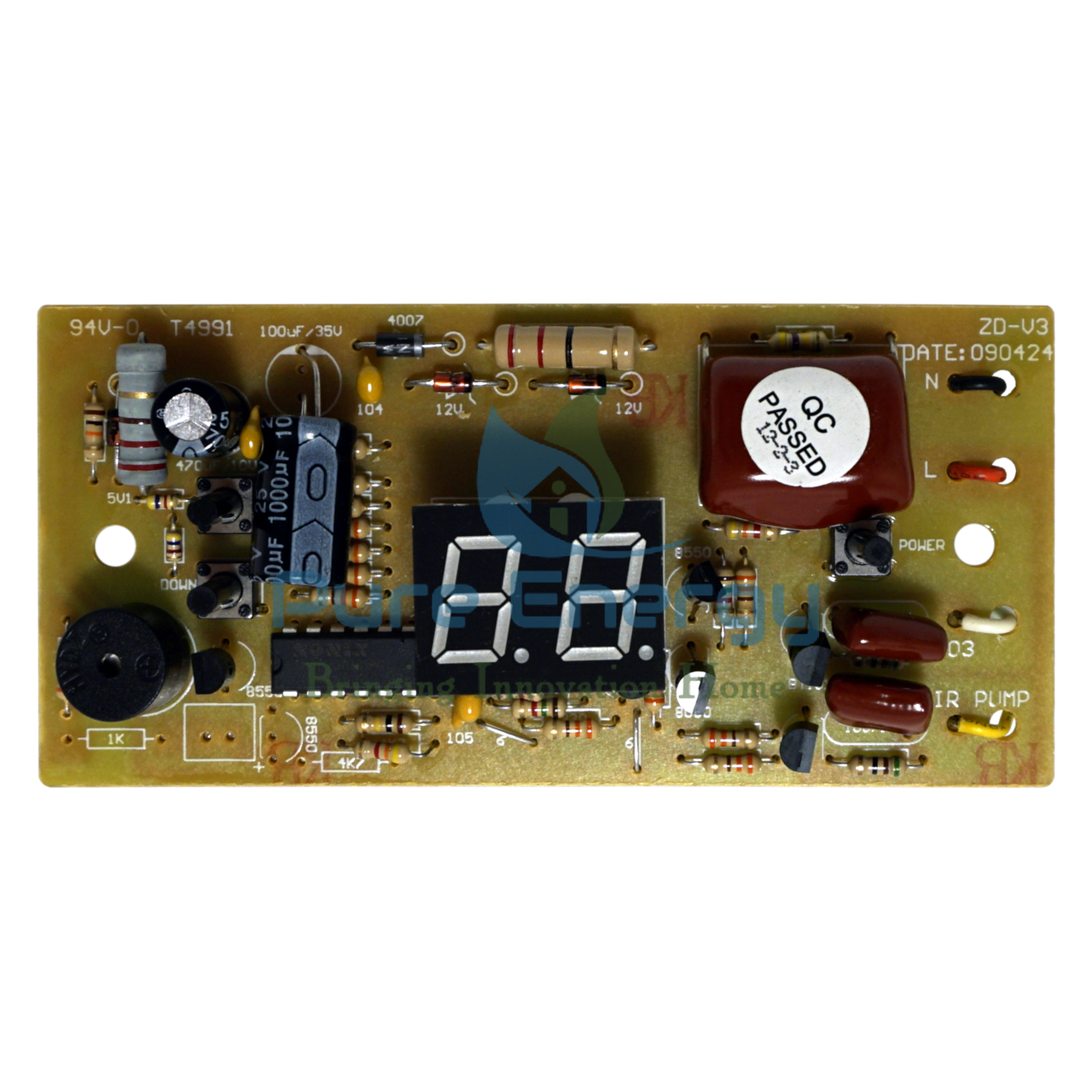 Replacement Board for the O3 PURE Elite 50 KT Ozone Fruit and Vegetable Washer